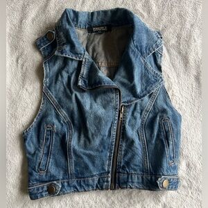 Forever 21 Denim Zip Vest